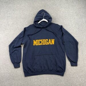 Vintage 70s Sportswear Michigan Wolverines University Hoodie Men's XL 23.5x26"
